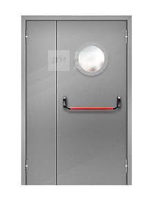 Остекленная дверь полуторная 1300×2100 мм