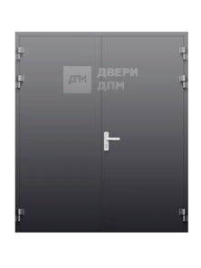 Противопожарная дверь EIWs-60 двухстворчатая алюминиевая ДП-574