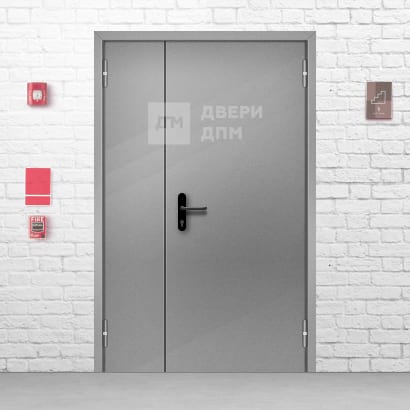 Глухая полуторная противопожарная дверь ДПМ-02 2-го типа 1200×2000 мм